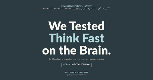 We Tested Think Fast on the Brain — Peak Brain Institute lab test results